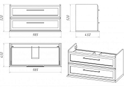 Misty Мебель для ванной Винтаж 100 – фотография-2