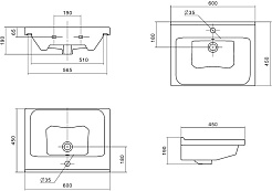 Vigo Тумба с раковиной Nova 2-600 белая – фотография-18