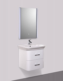 BelBagno Тумба с раковиной ALPINA 600 Bianco Lucido – фотография-6