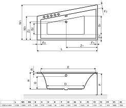 Excellent Акриловая ванна Sfera Slim 170x100 правая – фотография-3