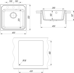 Dr. Gans Мойка кухонная Кардинал 450 везувий – фотография-4