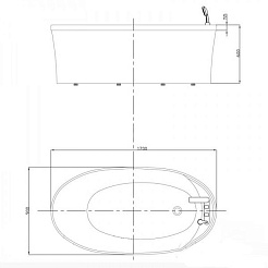 Appollo Акриловая ванна TS-1709 170х90х62 – фотография-2