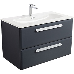 BelBagno Мебель для ванной Eco Cer-N 80 CZR-8073-80 grafito ручки сатин – фотография-3