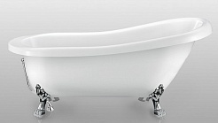 Magliezza Акриловая ванна на лапах Alba (155,5x72,5) ножки хром  – фотография-1