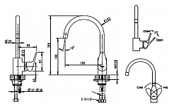 Promo Смеситель для кухни Drop F74898C-1A – фотография-3