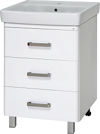 Misty Тумба с раковиной Гармония 70 белая – фотография-1