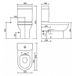 Creavit Унитаз Vitroya VT360 с биде – фотография-2