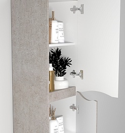 Водолей Пенал подвесной Адель 35 R белый камень – фотография-3