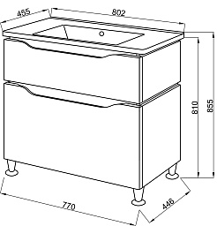 Ceruttispa Мебель для ванной Сицилия 80 – фотография-4