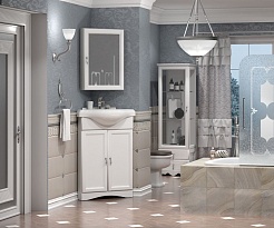 Opadiris Зеркало-шкаф для ванной Клио 45 R белый матовый – фотография-4