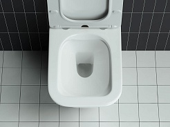 Ceramicanova Подвесной унитаз Mono Rimless CN1902 белый – фотография-8