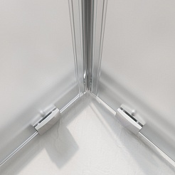 BelBagno Душевой уголок Luce 140/120 LUCE-AH-22-140/120-C-Cr профиль хром стекло прозрачное – фотография-4