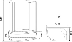 Parly Душевой уголок ZFM1201R – фотография-8