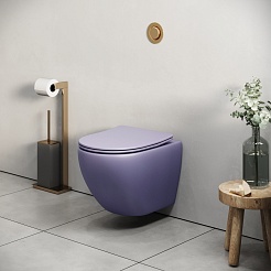 Grossman Унитаз подвесной Color GR-4455LIMS фиолетовый матовый – фотография-7