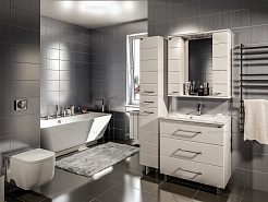 СанТа Пенал для ванной Омега 30 напольный – фотография-3