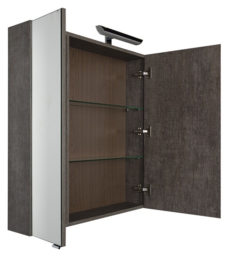 Aquanet Зеркальный шкаф "Эвора 100" дуб антик – фотография-8