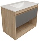 Teymi Тумба под раковину Vitra 80 подвесная без фасада дуб – фотография-8