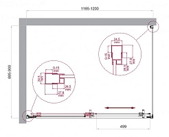 BelBagno Душевой уголок Luce 120/90 LUCE-AH-1-120/90-C-Cr профиль хром стекло прозрачное – фотография-6