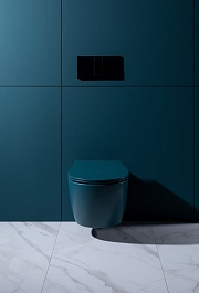 Allen Brau Унитаз подвесной Fantasy 4.11004.PT петроль с крышкой 4.11005.PT – фотография-20