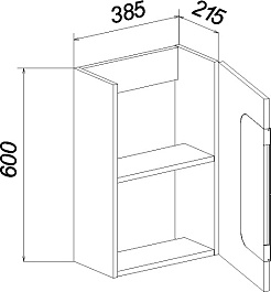 Бриклаер Мебель для ванной Форест 40 подвесная белый/дуб золотой – фотография-15