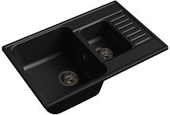 Granfest Мойка кухонная Quarz GF-Z21K Черный – фотография-1