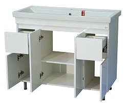 Misty Мебель для ванной Фостер 100 с 2 ящиками – фотография-8