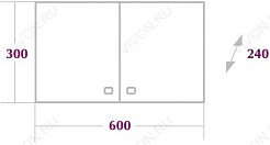 Onika Шкаф навесной Нива 30х60 – фотография-2