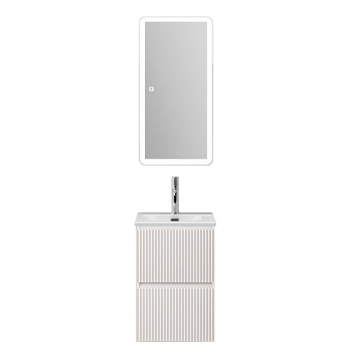 BelBagno Тумба с раковиной Uno mini 40 подвесная Bianco Opaco с раковиной BB-8099-3-40 – фотография-16
