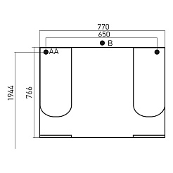 Mixline Мебель для ванной Нептун 75 – фотография-3