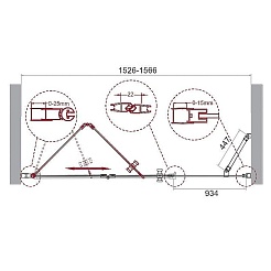 BelBagno Душевая дверь в нишу 155/195 ALBANO-BS-13-100+60-C-Cr – фотография-7