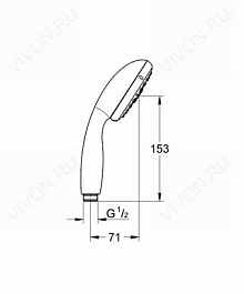 Grohe Душевая лейка "New Tempesta 100 28578001" – фотография-2