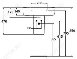 Ideal Standard Полупьедестал для раковины Connect E797401 – фотография-3