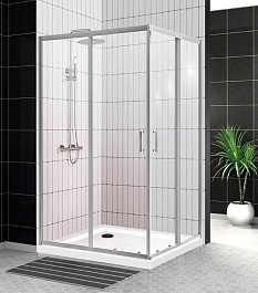 BelBagno Душевой уголок Uno 90/70 UNO-195-AH-2-90/70-C-Cr стекло прозрачное – фотография-2