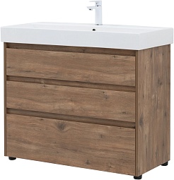 Aquanet Мебель для ванной Nova Lite 100 дуб рустикальный – фотография-5