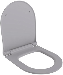 Ambassador Сиденье для унитаза Abner тонкое серое матовое – фотография-1