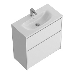 BelBagno Тумба с раковиной Kraft 39 80 напольная Bianco Opaco с раковиной BB-8099-3-80 – фотография-3