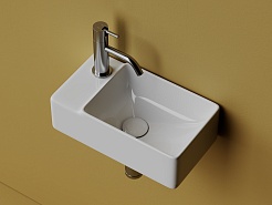 Ceramicanova Раковина Element 39/22 L CN5046 белая – фотография-2