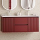 Brevita Тумба под раковину Wine 120 подвесная бордовая – фотография-23