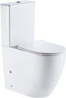 Azario Унитаз-компакт Mirada AZ-1289A безободковый с бачком с сиденьем микролифт белый