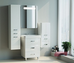 Mixline Зеркало-шкаф Стив 60 L белый – фотография-4