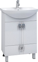 Mixline Тумба с раковиной Квадро 1 75 белая