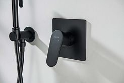 Aquatek Смеситель для душа и ванны Оберон AQ1266MB матовый чёрный – фотография-3