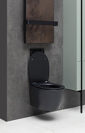 Allen Brau Чаша подвесного унитаза Fantasy 4.11004.31 чёрный матовый – фотография-10