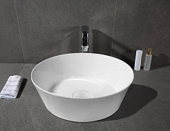 Ceruttispa Раковина накладная 36 CR0079A белая – фотография-2