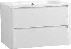 Cezares Тумба с раковиной без отверстия под смеситель Relax 80 подвесная bianco lucido – фотография-2