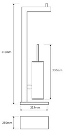 Bemeta Стойка для туалета с ёршиком, Beta 132836012 – фотография-2