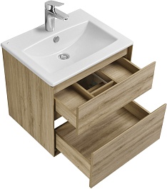 Акватон Мебель для ванной Либерти 60 дуб эльвезия – фотография-7