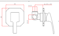 Cezares Смеситель LEGEND-DIM-02 для душа – фотография-2