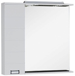 Aquanet Зеркальный шкаф "Сити 90" R белый (158578) – фотография-1