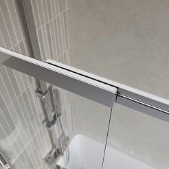 BelBagno Шторка на ванну 90/145 LUCE-VF-11-90/145-C-Cr – фотография-4